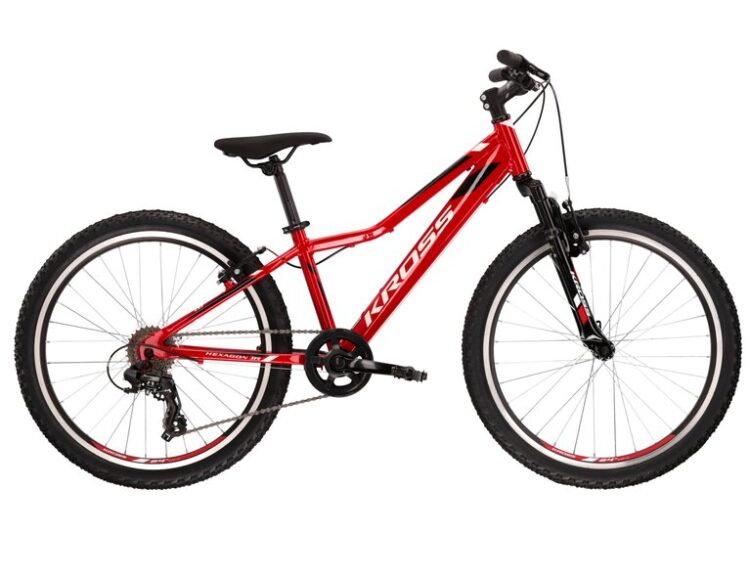 Bicicleta copii cross country KROSS HEXAGON JR 1.0 24 ROSU