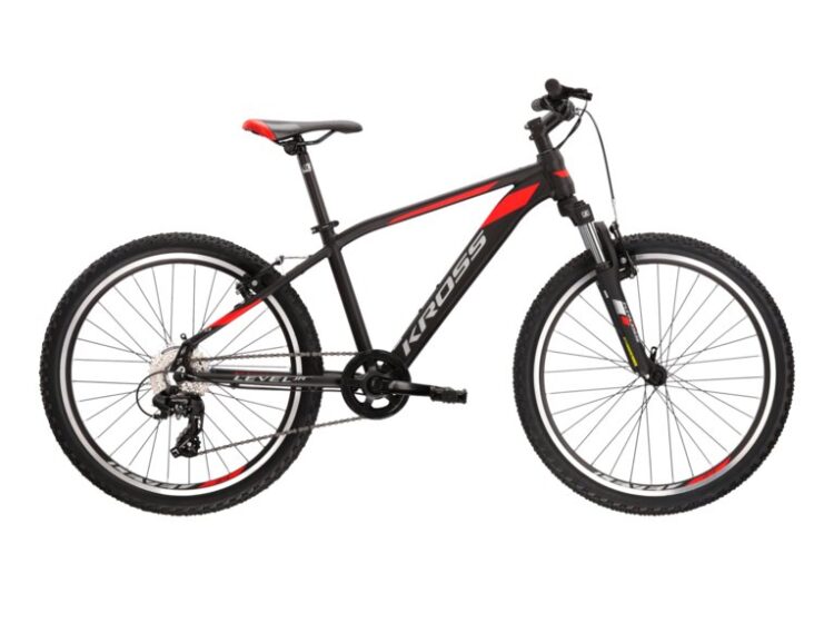 Bicicleta mtb cross country KROSS LEVEL JR 2.0 24" Black
