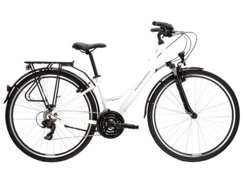 Bicicleta dama de trekking KROSS TRANS 1.0 Lady White