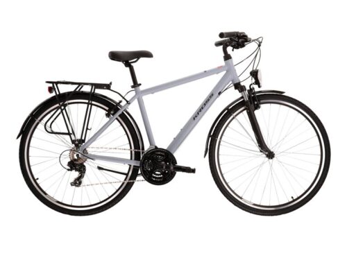 Bicicleta de trekking KROSS TRANS 1.0 Man Gray