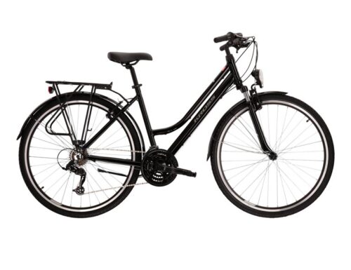 Bicicleta dama de trekking KROSS TRANS 1.0 Lady Black