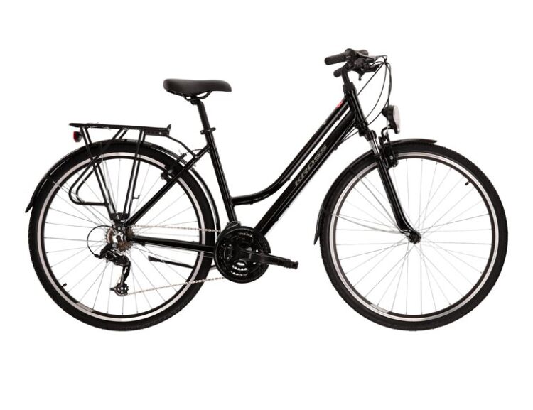 Bicicleta dama de trekking KROSS TRANS 1.0 Lady Black