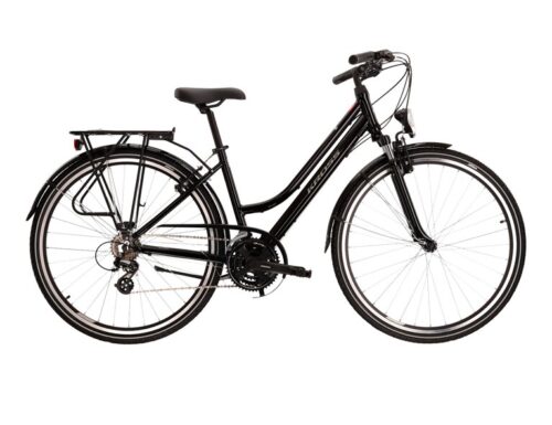Bicicleta dama de trekking KROSS TRANS 2.0 Lady Black
