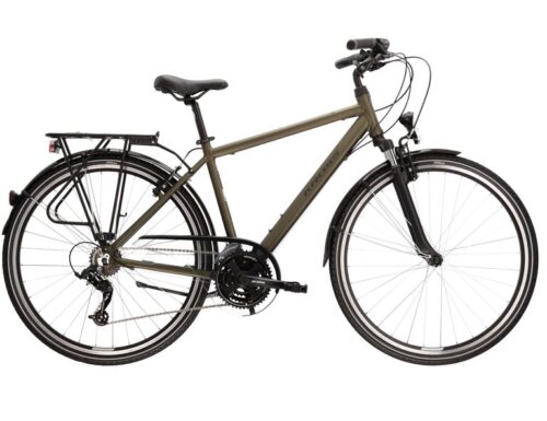 Bicicleta de trekking KROSS TRANS 5.0 Man Khaki