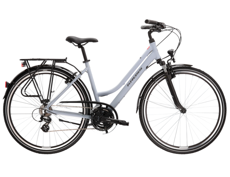 Bicicleta dama de trekking KROSS TRANS 2.0 Lady Gray