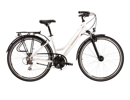 Bicicleta dama de trekking KROSS TRANS 3.0 Lady White