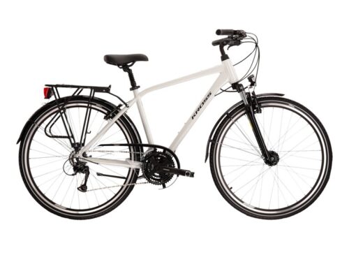 Bicicleta de trekking KROSS TRANS 4.0 Man Pearl