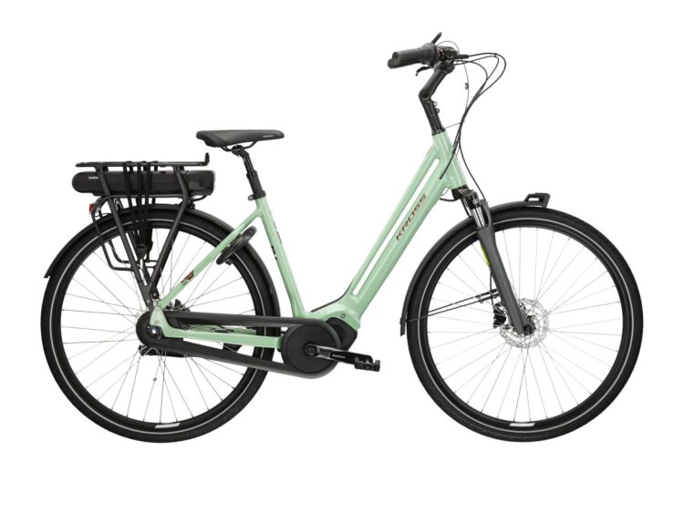 Bicicleta dama electrica de oras KROSS SENTIO HYBRID 4.0 Lady Green 2024