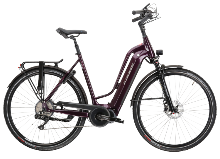 Bicicleta dama electrica de trekking KROSS TRANS HYBRID PRESTIGE Lady 2024