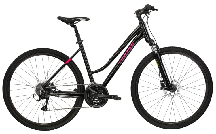 Bicicleta dama de oras KROSS EVADO 4.0 Lady Black 2024