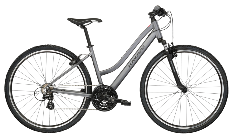 Bicicleta dama de oras KROSS EVADO 2.0 Lady Graphite 2024
