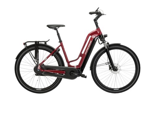 Bicicleta dama electrica de oras KROSS SENTIO HYBRID 6.0 Lady Cherry 2024