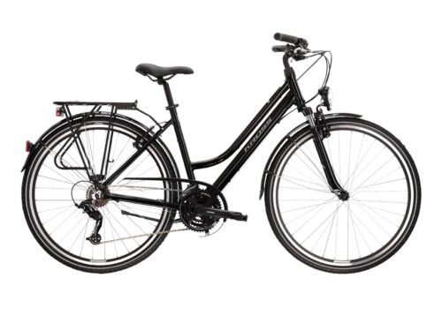 Bicicleta dama de trekking KROSS TRANS 2.0 PP Lady Black 2024