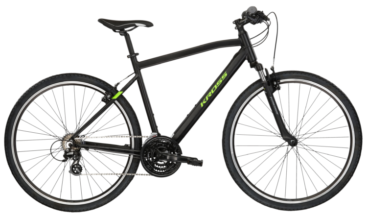 Bicicleta de oras KROSS EVADO 2.0 Bk/Green 2024