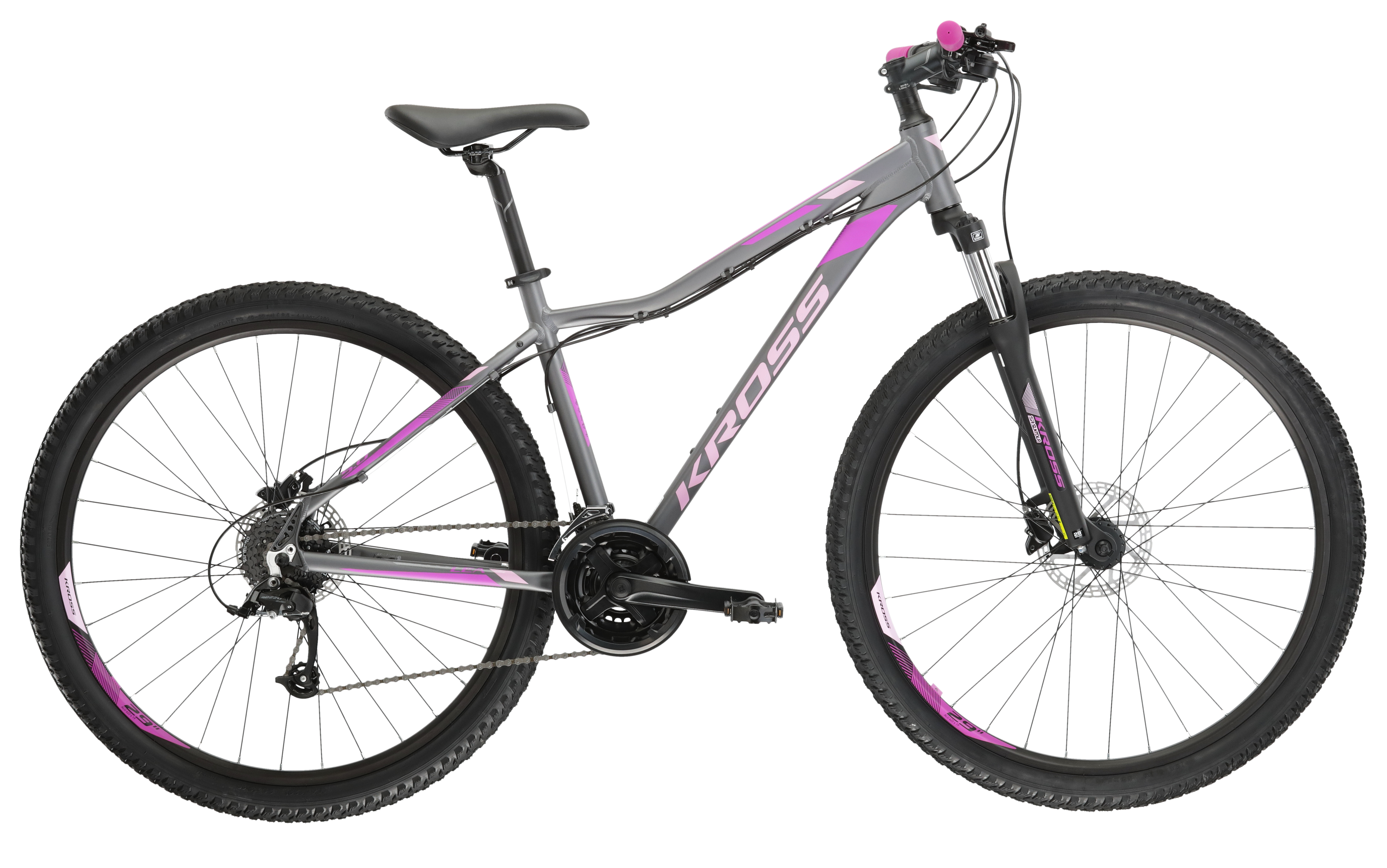 Bicicleta dama mtb cross country KROSS LEA 5.0 MS 27.5 Graphite 2024