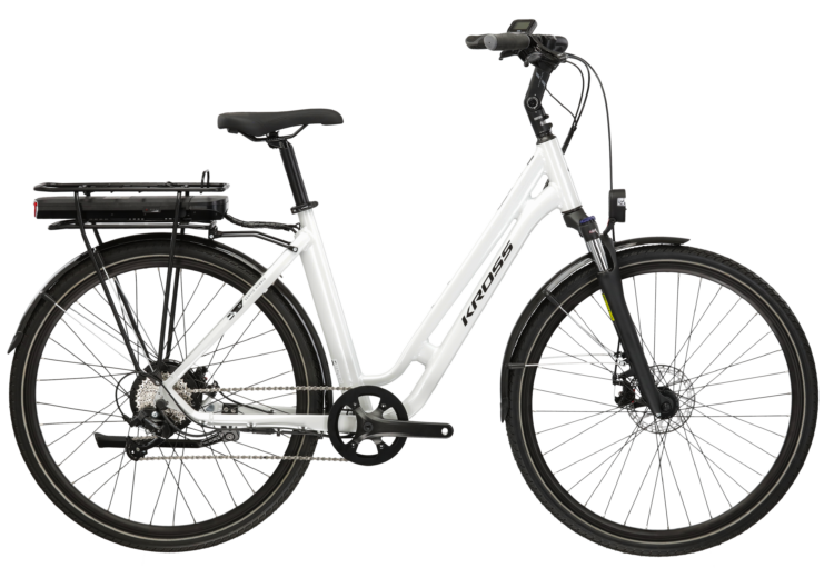 Bicicleta electrica de oras KROSS SENTIO HYBRID 1.0 Pearl 2024