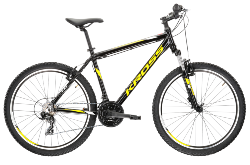 Bicicleta mtb cross country KROSS HEXAGON 1.0 26 Bk/Yell 2024