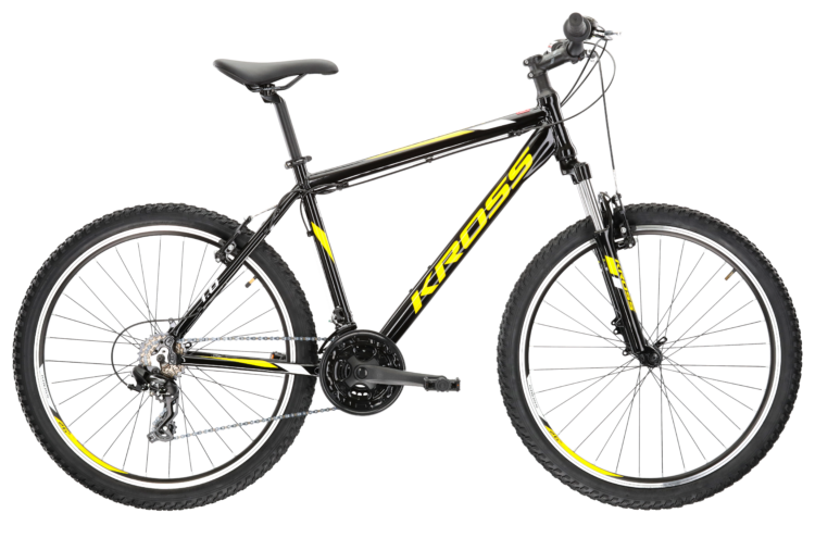 Bicicleta mtb cross country KROSS HEXAGON 1.0 26 Bk/Yell 2024