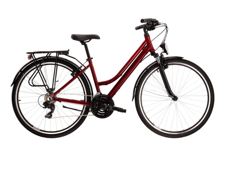 Bicicleta dama de trekking KROSS TRANS 1.0 Lady Rubin 2024