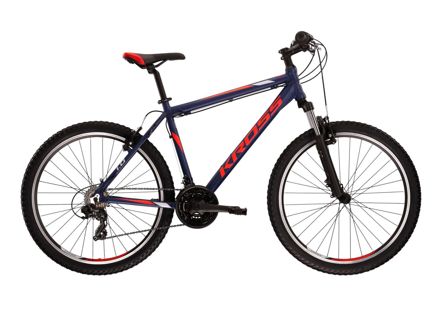 Bicicleta mtb cross country KROSS HEXAGON 1.0 26 Blue/Red 2024
