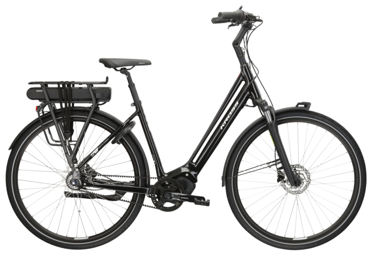 Bicicleta dama electrica de oras KROSS SENTIO HYBRID 5.0 Lady Black 2024