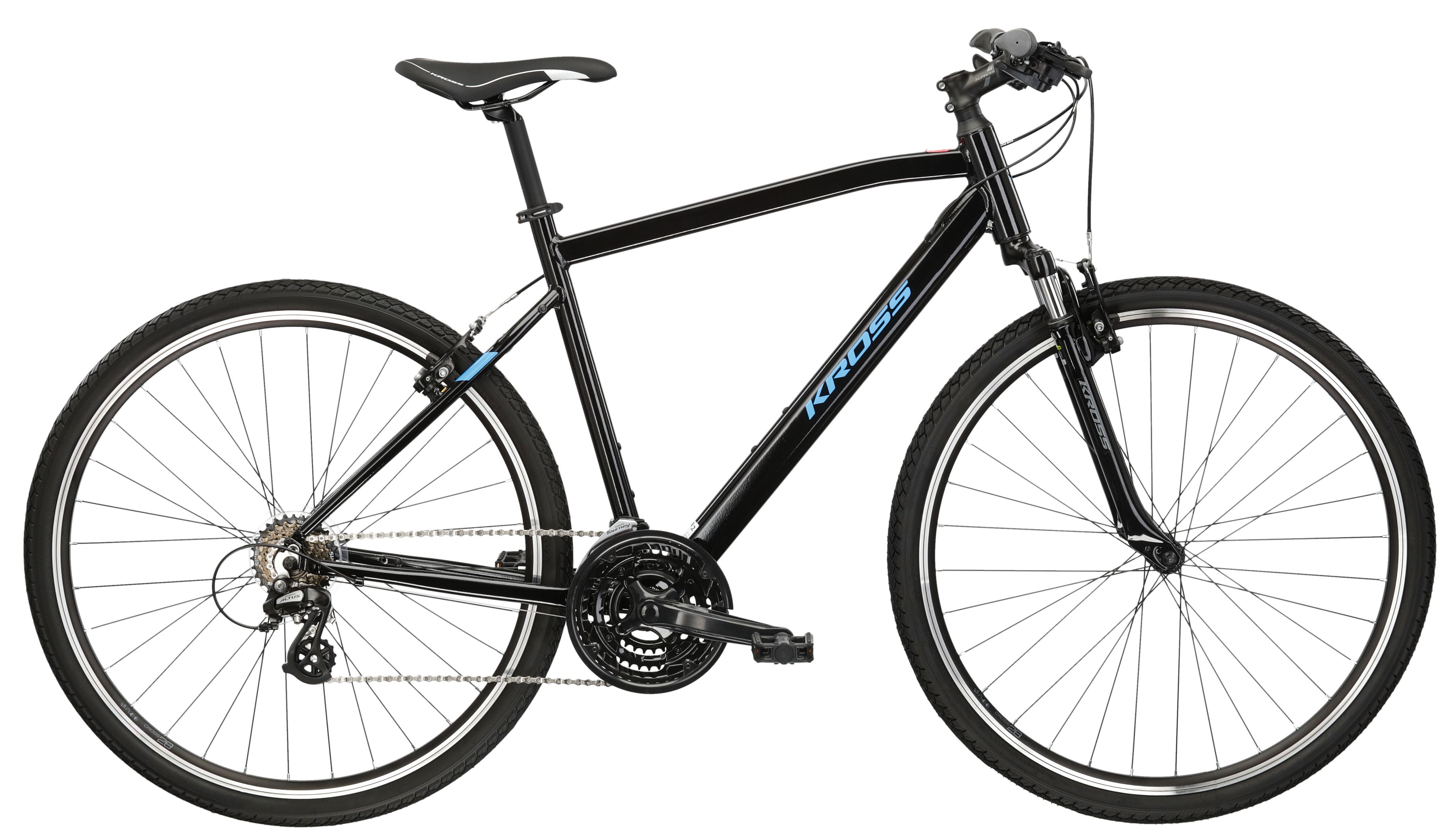 Bicicleta de oras KROSS EVADO 2.0 Bk/Blue 2024
