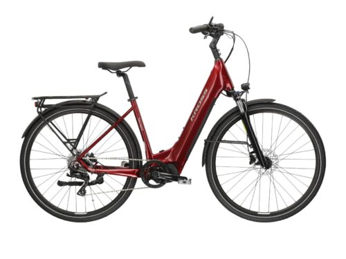 Bicicleta electrica de trekking KROSS TRANS HYBRID 3.0 LS Rubin 2024