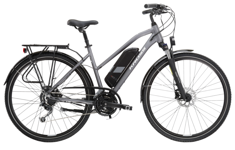 Bicicleta dama electrica de trekking KROSS TRANS HYBRID Lady 2024