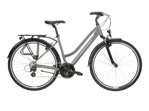 Bicicleta dama de trekking KROSS TRANS 2.0 Lady Grey 2024