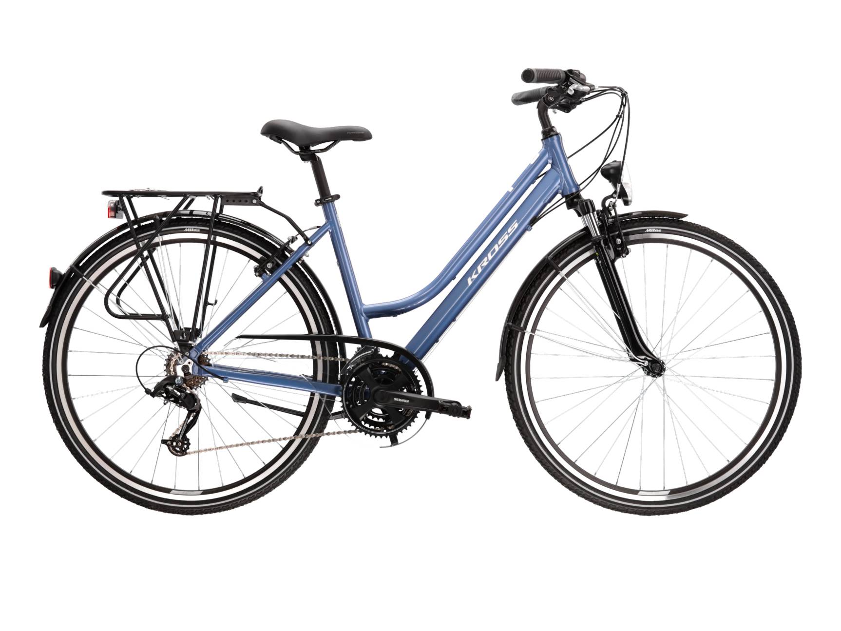 Bicicleta dama de trekking KROSS TRANS 2.0 PP Lady Blue 2024