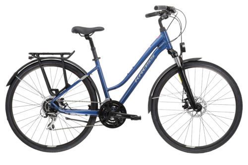 Bicicleta dama de trekking KROSS TRANS 3.0 Lady Blue 2024