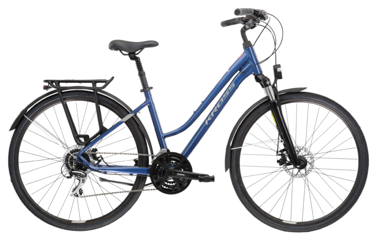 Bicicleta dama de trekking KROSS TRANS 3.0 Lady Blue 2024