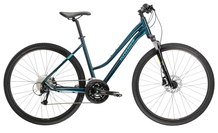 Bicicleta dama de oras KROSS EVADO 5.0 PP Lady Turquoise 2024