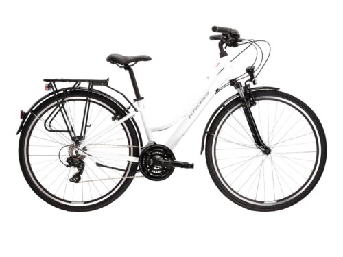 Bicicleta dama de trekking KROSS TRANS 1.0 Lady White 2024