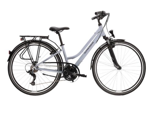 Bicicleta dama de trekking KROSS TRANS 5.0 Lady Pearl 2024