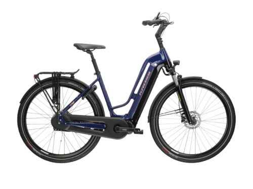 Bicicleta dama electrica de oras KROSS SENTIO HYBRID 6.0 Lady Blue 2024