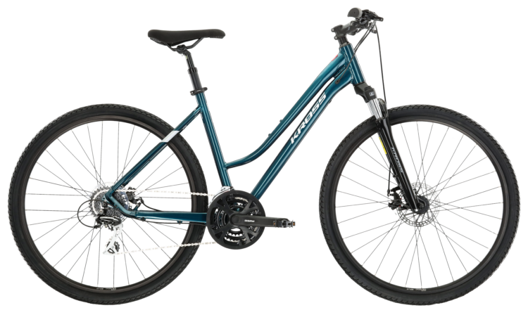 Bicicleta dama de oras KROSS EVADO 3.0 Lady Turquoise 2024