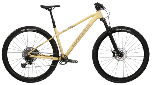 Bicicleta dama mtb cross country KROSS LEVEL 6.0 Lady Beige 2024