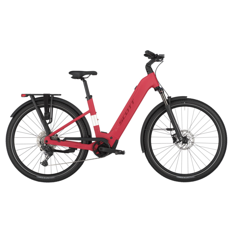 Bicicleta electrica de trekking SCOTT Sub eRIDE 30 Wave Red 2025