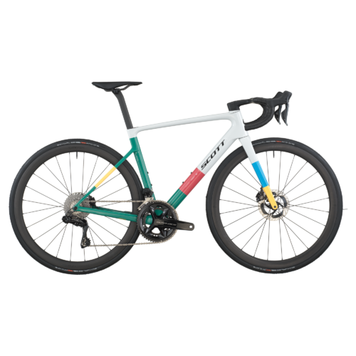 Bicicleta cursiera SCOTT Addict RC Pro Grey/Green 2026