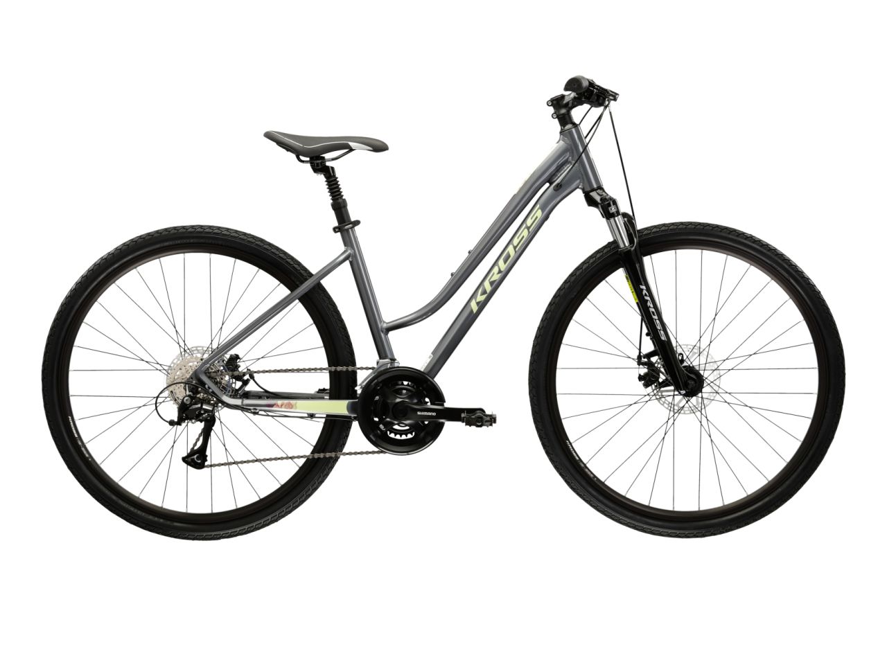 Bicicleta dama de oras KROSS EVADO 3.0 Lady Gray 2025