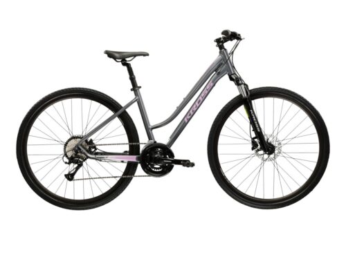 Bicicleta dama de oras KROSS EVADO 4.0 Lady Gray Pink 2025