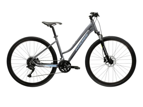 Bicicleta dama de oras KROSS EVADO 5.0 Lady Gray 2025