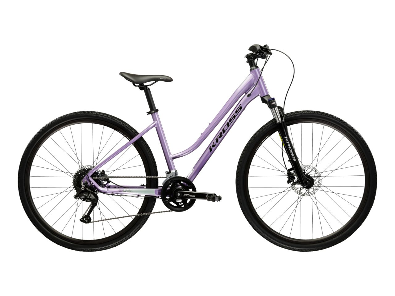 Bicicleta dama de oras KROSS EVADO 5.0 Purple 2025