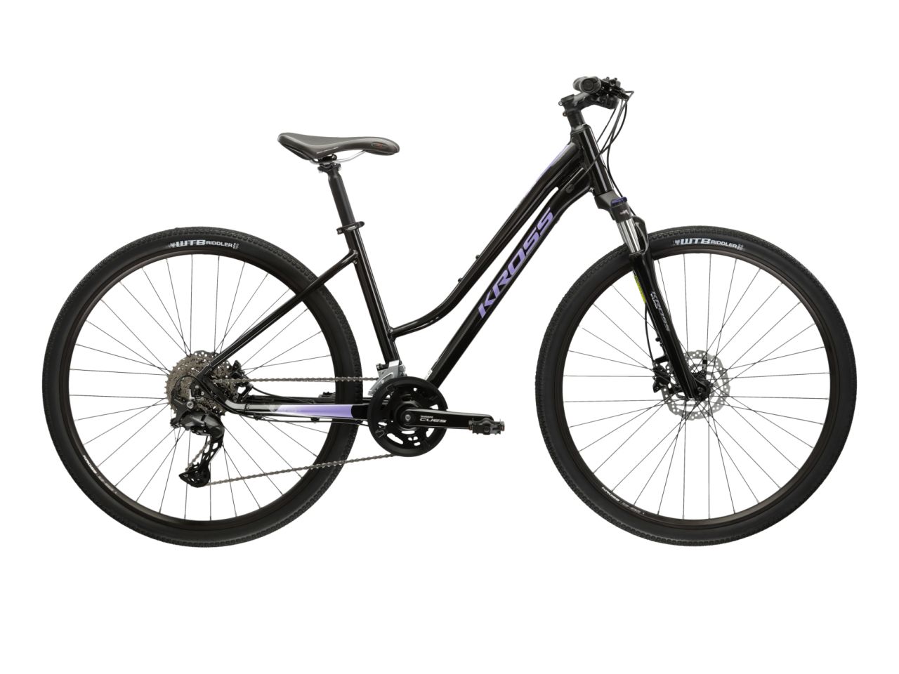 Bicicleta dama de oras KROSS EVADO 7.0 Lady Balck 2025