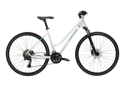 Bicicleta dama de oras KROSS EVADO 7.0Lady White 2025