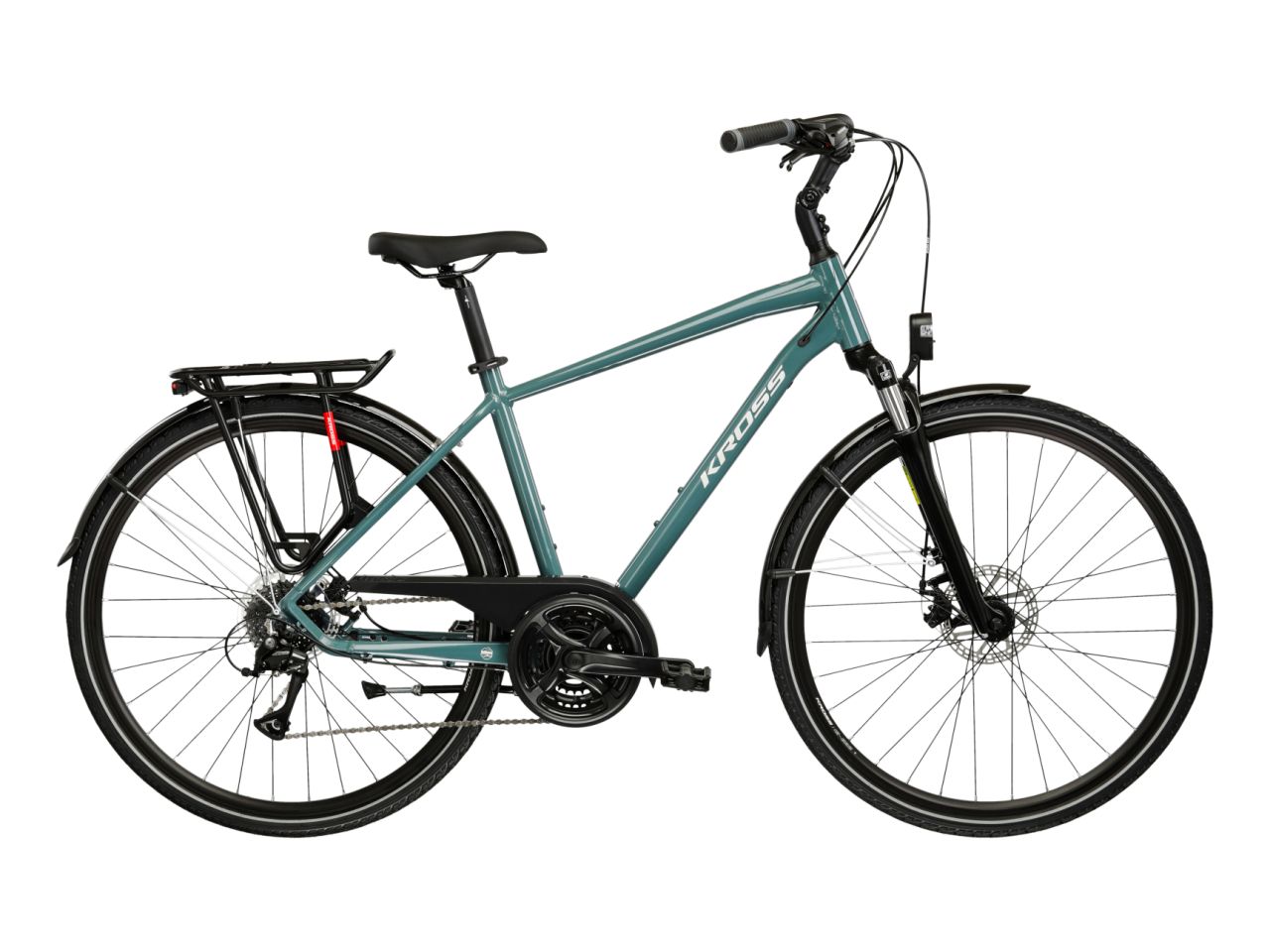 Bicicleta de trekking KROSS TRANS 3.0 Green 2025