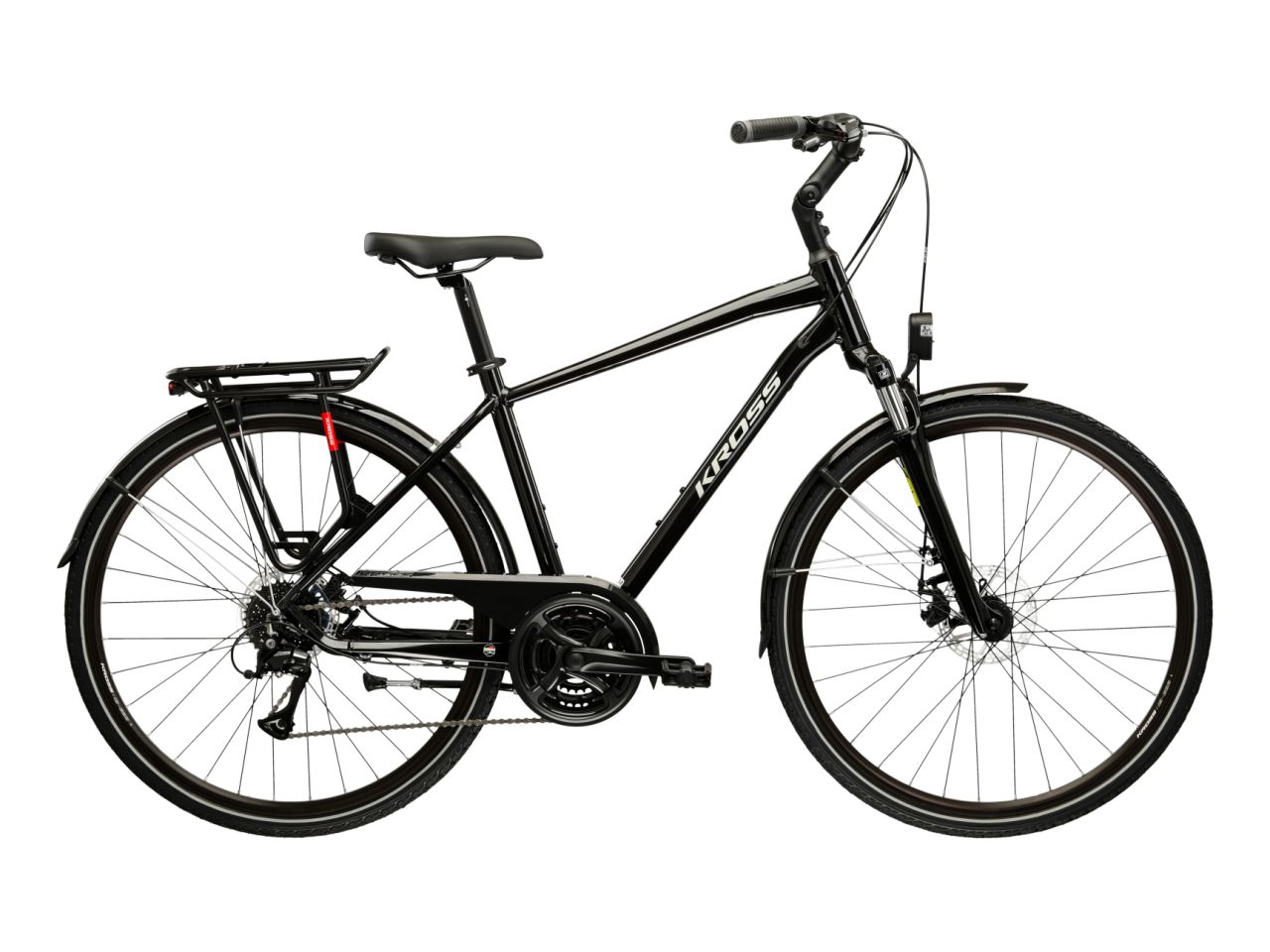Bicicleta de trekking KROSS TRANS 3.0 Black 2025