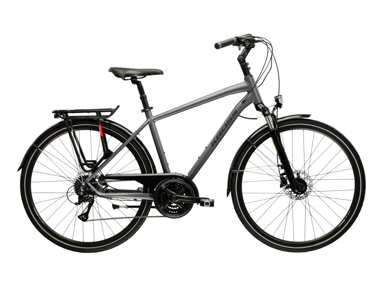 Bicicleta de trekking KROSS TRANS 4.0 Gray 2025