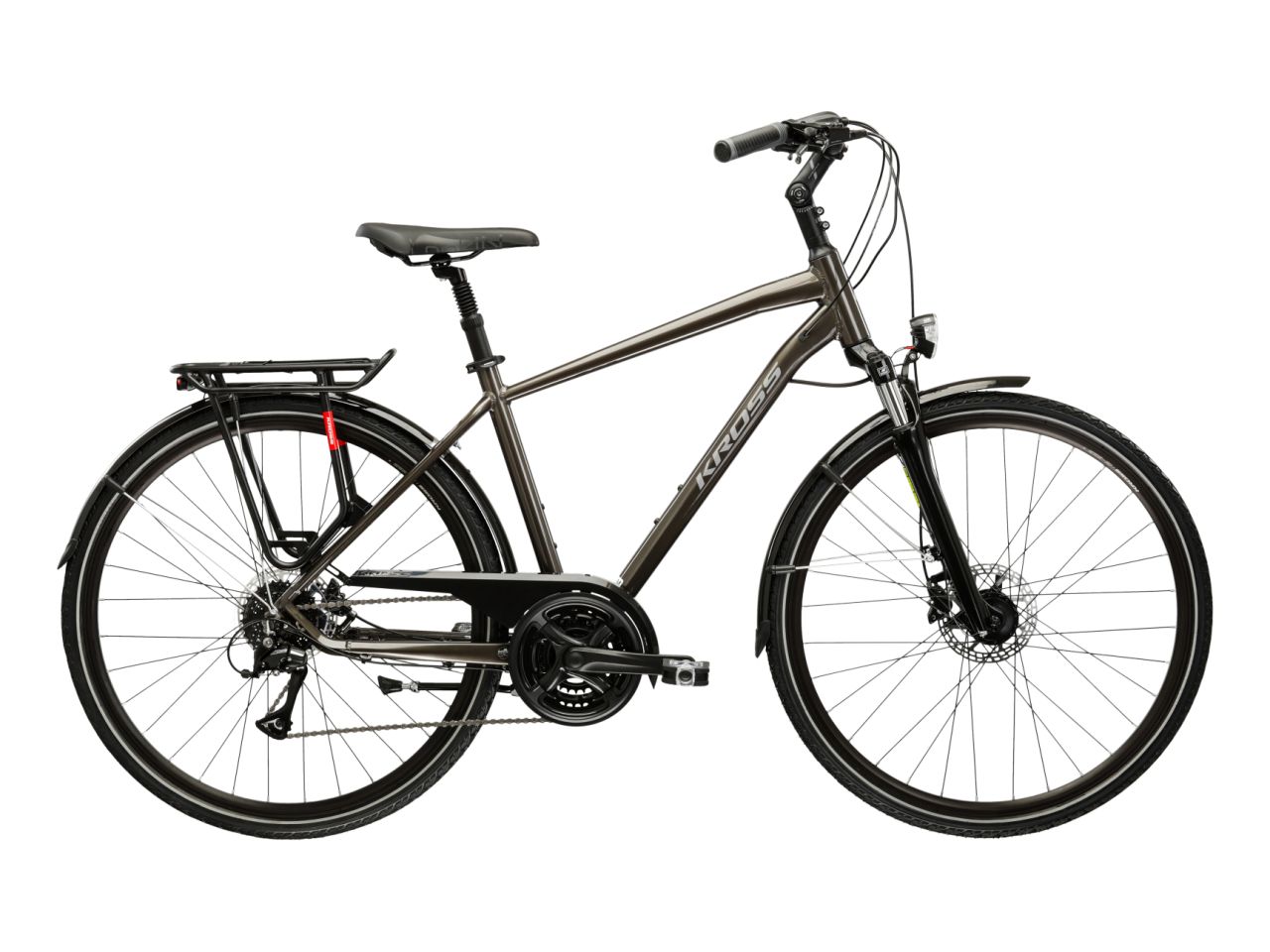 Bicicleta de trekking KROSS TRANS 4.0 Brown 2025